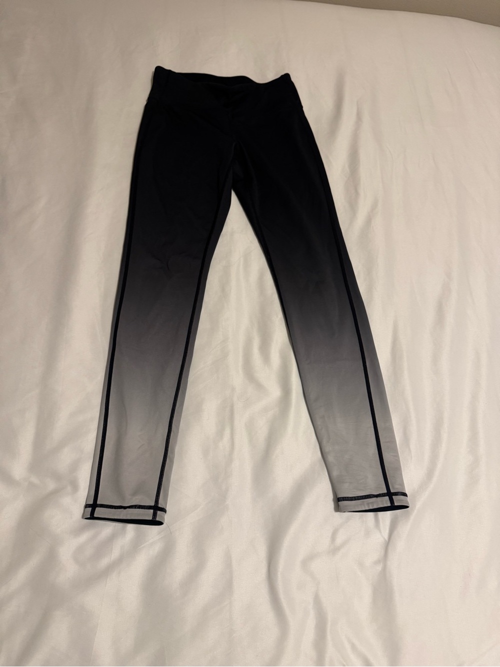 Athleta Black-to-Gray Ombre Leggings